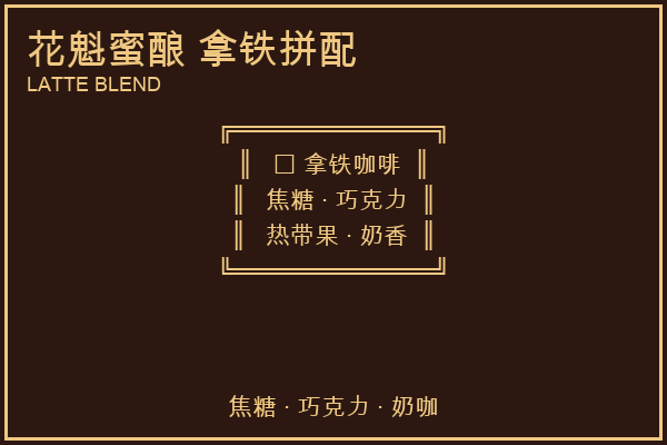花魁蜜酿 拿铁拼配